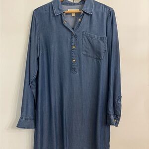 MICHAEL Michael Kors Blue Denim Shirt Dress
